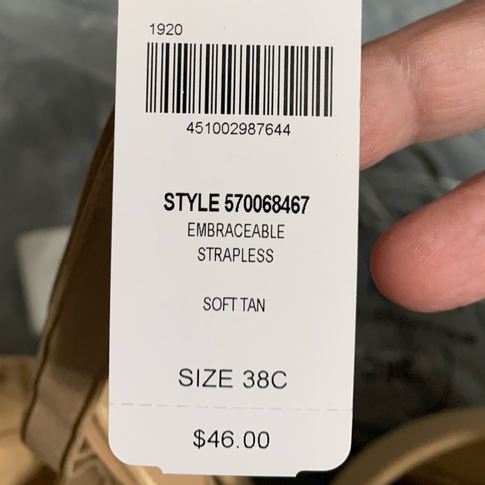 NWT Soma Tan Bra Strapless or with Straps - Picture 3 of 3